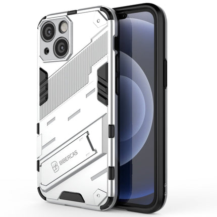 Punk Armor 2 in 1 PC + TPU Phone Case with Invisible Holder, For iPhone 13 mini, For iPhone 13, For iPhone 13 Pro