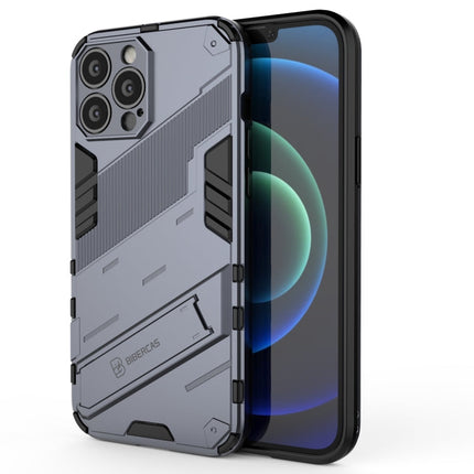 Punk Armor 2 in 1 PC + TPU Phone Case with Invisible Holder, For iPhone 13 Pro Max