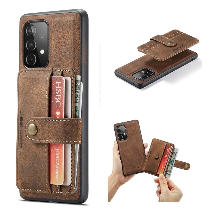 JEEHOOD RFID Blocking Anti-Theft Magnetic PU + TPU Phone Case with Card Slot, For Samsung Galaxy A32 5G, For Samsung Galaxy A12 5G, For Samsung Galaxy A22 5G, For Samsung Galaxy A52 5G / 4G, For Samsung Galaxy A72 5G / 4G, For Samsung Galaxy A71 5G