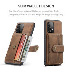 JEEHOOD RFID Blocking Anti-Theft Magnetic PU + TPU Phone Case with Card Slot, For Samsung Galaxy A32 5G, For Samsung Galaxy A12 5G, For Samsung Galaxy A22 5G, For Samsung Galaxy A52 5G / 4G, For Samsung Galaxy A72 5G / 4G, For Samsung Galaxy A71 5G