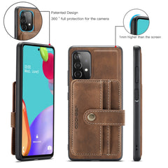 JEEHOOD RFID Blocking Anti-Theft Magnetic PU + TPU Phone Case with Card Slot, For Samsung Galaxy A32 5G, For Samsung Galaxy A12 5G, For Samsung Galaxy A22 5G, For Samsung Galaxy A52 5G / 4G, For Samsung Galaxy A72 5G / 4G, For Samsung Galaxy A71 5G