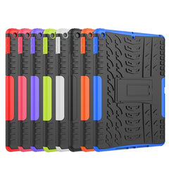 Tire Texture TPU + PC Shockproof Case with Holder, For iPad 10.2 2021 / 2020 / 2019, For Galaxy Tab S6, For Huawei MediaPad M5 Lite 8, For Amazon Kindle Fire HD 10 2019