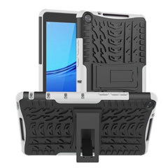 Tire Texture TPU + PC Shockproof Case with Holder, For iPad 10.2 2021 / 2020 / 2019, For Galaxy Tab S6, For Huawei MediaPad M5 Lite 8, For Amazon Kindle Fire HD 10 2019