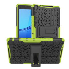 Tire Texture TPU + PC Shockproof Case with Holder, For iPad 10.2 2021 / 2020 / 2019, For Galaxy Tab S6, For Huawei MediaPad M5 Lite 8, For Amazon Kindle Fire HD 10 2019