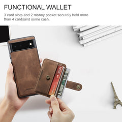 JEEHOOD RFID Blocking Anti-Theft Wallet Phone Case, For Google Pixel 6, For Google Pixel 6 Pro