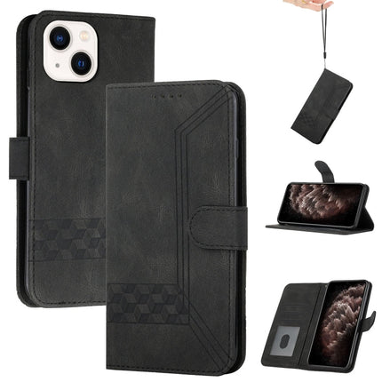 Cubic Skin Feel Flip Leather Phone Case, For iPhone 13 mini, For iPhone 13, For iPhone 13 Pro, For iPhone 13 Pro Max