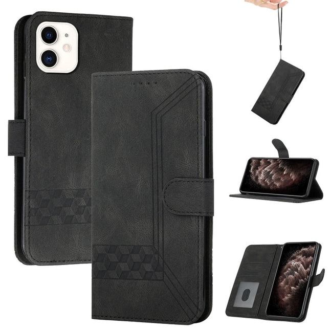 Cubic Skin Feel Flip Leather Phone Case, For iPhone 12 mini, For iPhone 12 / 12 Pro, For iPhone 12 Pro Max, For iPhone 11
