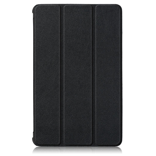 For Lenovo Tab M8 Custer Texture Horizontal Flip Smart TPU Leather Case with Three-folding Holder