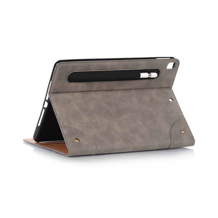 For iPad 10.2 / 10.5 Retro Book Style Horizontal Flip Leather Case with Holder & Card Slots & Wallet