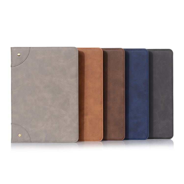 For iPad 10.2 / 10.5 Retro Book Style Horizontal Flip Leather Case with Holder & Card Slots & Wallet