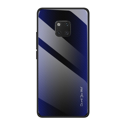 Texture Gradient Glass Protective Case, For Huawei Enjoy 9 Plus / Y9 2019, For Huawei Enjoy 9s, For Huawei Mate 20 Pro, For Huawei P20 Pro
