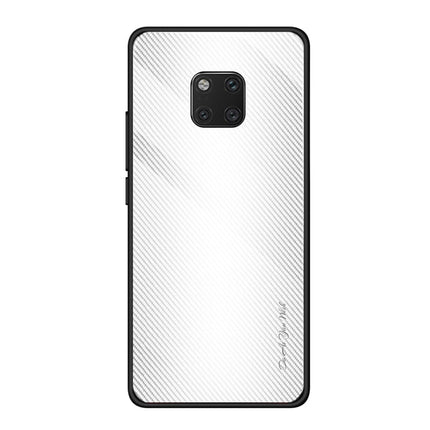 Texture Gradient Glass Protective Case, For Huawei Enjoy 9 Plus / Y9 2019, For Huawei Enjoy 9s, For Huawei Mate 20 Pro, For Huawei P20 Pro