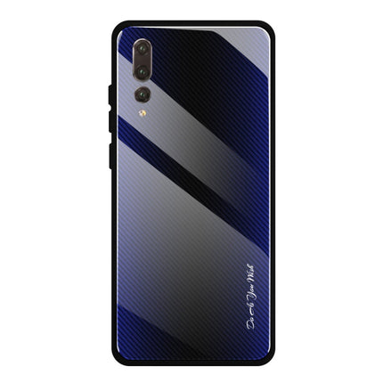 Texture Gradient Glass Protective Case, For Huawei Enjoy 9 Plus / Y9 2019, For Huawei Enjoy 9s, For Huawei Mate 20 Pro, For Huawei P20 Pro