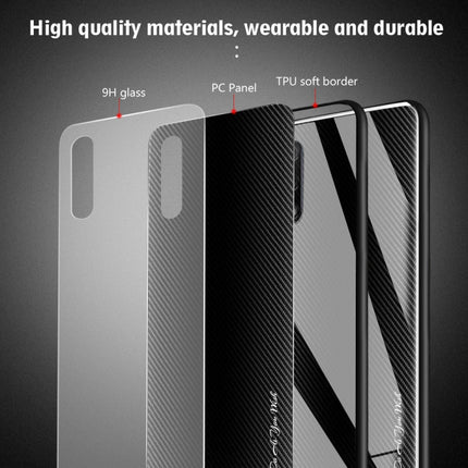 Texture Gradient Glass Protective Case, For Honor 9X, For OnePlus 7, For Huawei Mate 30 Pro, For Huawei P30 Pro