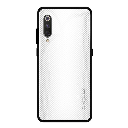 Texture Gradient Glass Protective Case, For Xiaomi 9 SE, For Xiaomi CC9 / A3 Lite