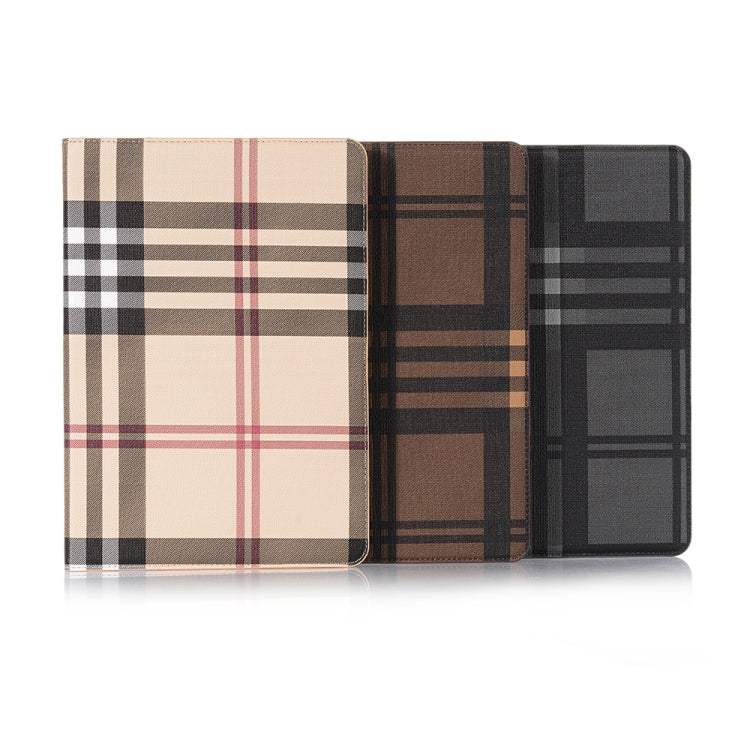 For iPad 10.2 / 10.5 Plaid Texture Horizontal Flip Leather Case with Holder & Card Slots & Wallet, For iPad 10.2 / 10.5