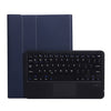 A07B-A Lambskin Texture Square Keycap Bluetooth Keyboard Leather Case with Touch Control For iPad, For iPad 9.7 2018 & 2017 / Pro 9.7 inch / Air 2, For iPad Pro 10.5 inch / 10.2 2021 & 2020 & 2019 / Air 3