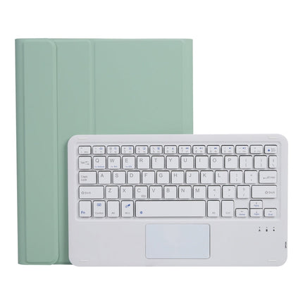 A07B-A Lambskin Texture Square Keycap Bluetooth Keyboard Leather Case with Touch Control For iPad, For iPad 9.7 2018 & 2017 / Pro 9.7 inch / Air 2, For iPad Pro 10.5 inch / 10.2 2021 & 2020 & 2019 / Air 3������������������������������������������������...