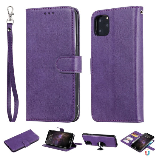 Solid Color Horizontal Flip Protective Case with Holder & Card Slots & Wallet & Photo Frame & Lanyard, For iPhone 11 Pro Max, For iPhone XR, For iPhone XS Max, For iPhone X / XS