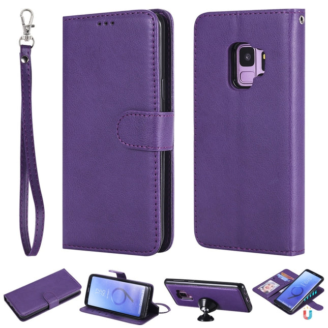 Solid Color Horizontal Flip Protective Case with Holder & Card Slots & Wallet & Photo Frame & Lanyard, For Galaxy S9, For Galaxy S9+, For Galaxy S10 5G, For Galaxy S10+