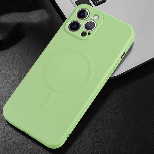Liquid Silicone Full Coverage Magsafe Phone Case, For iPhone 12 mini, For iPhone 12, For iPhone 12 Pro