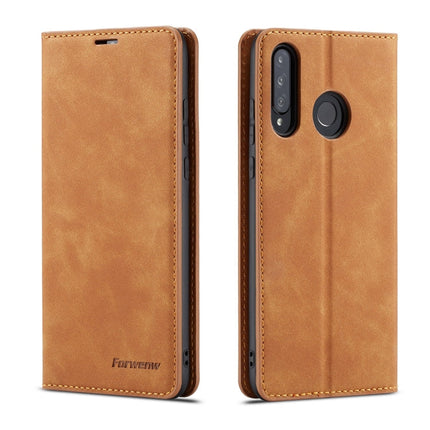 Forwenw Dream Series Oil Edge Strong Magnetism Horizontal Flip Leather Case with Holder & Card Slots & Wallet & Photo Frame, For Huawei P30, For Huawei P30 Lite, For Huawei P30 Pro, For Galaxy A10 / M10, For Galaxy A20, For Galaxy A30