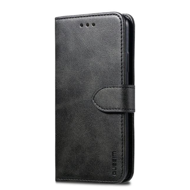 GUSSIM Magnetic Horizontal Flip Leather Case with Holder & Card Slots & & Wallet, For iPhone XS Max, For iPhone X / XS, For iPhone XR, For iPhone 11, For iPhone 11 Pro