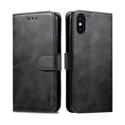GUSSIM Magnetic Horizontal Flip Leather Case with Holder & Card Slots & & Wallet, For iPhone XS Max, For iPhone X / XS, For iPhone XR, For iPhone 11, For iPhone 11 Pro