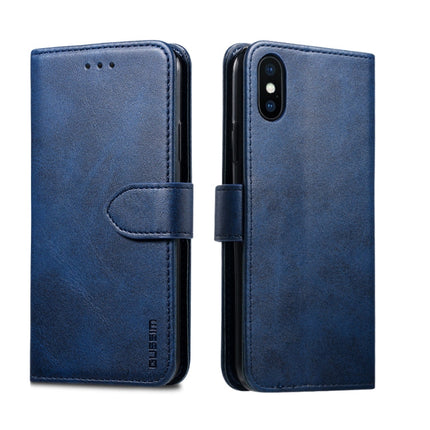 GUSSIM Magnetic Horizontal Flip Leather Case with Holder & Card Slots & & Wallet, For iPhone XS Max, For iPhone X / XS, For iPhone XR, For iPhone 11, For iPhone 11 Pro