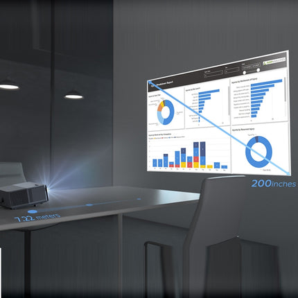 D5000 1920x1080P 420ANSI 6000Lumens LCD + LED HD Digital Projector,