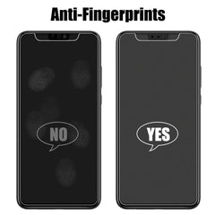 For iPhone 16e / 13 / 13 Pro Transparent Frosted Full Screen Tempered Glass Film
