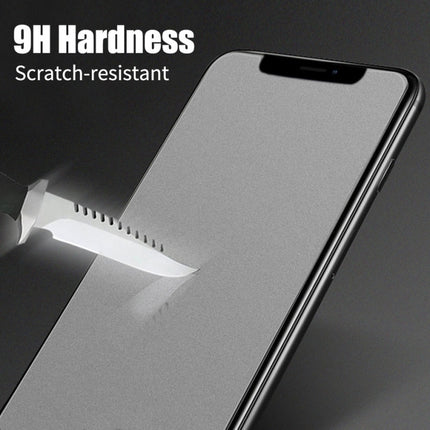 For iPhone 17e / 16e / 14 / 13 / 13 Pro 50pcs Transparent Frosted Full Screen Tempered Glass Film, For iPhone 16e / 13 / 13 Pro  (50pcs)