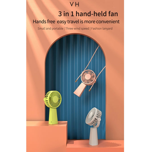 VH F15 Zao 3 In 1 USB Charging Handheld Electric Fan, 3 Speed Adjustment