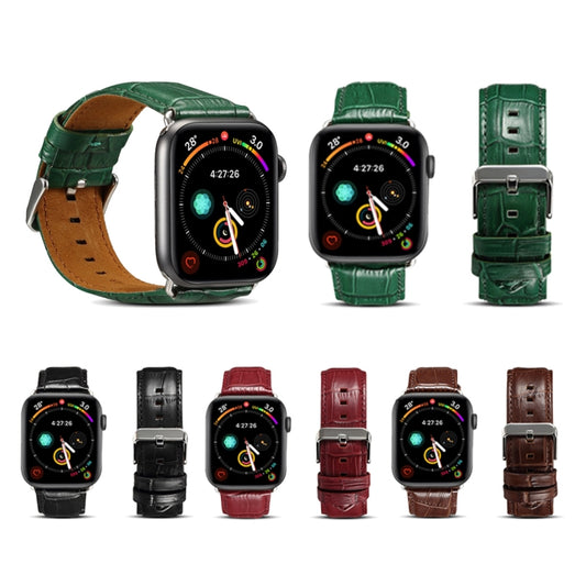 Cowhide Crocodile Texture Strap Watchband, For Apple Watch Series, For Apple Watch Series 5