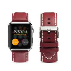 Environmental Protection Genuine Leather Strap Watchband, For Apple Watch Series, For Apple Watch Series 5