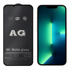 For iPhone 16e / 13 / 13 Pro AG Matte Frosted Full Cover Tempered Glass Film, For iPhone 13 mini (1 PC), For iPhone 16e / 13 / 13 Pro  (1 PC), For iPhone 13 Pro Max (1 PC)
