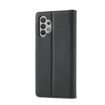 LC.IMEEKE Strong Magnetism Matte TPU + PU Leather Case, For Samsung Galaxy A32 4G