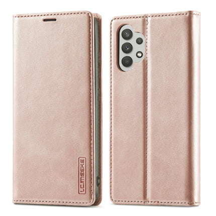 LC.IMEEKE Strong Magnetism Matte TPU + PU Leather Case, For Samsung Galaxy A32 4G