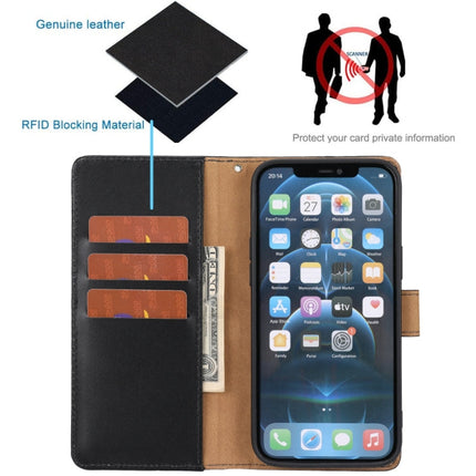 Plain Weave Genuine Leather Phone Case, For iPhone 13 mini, For iPhone 13, For iPhone 13 Pro, For iPhone 13 Pro Max, For iPhone 12 / 12 Pro, For iPhone 12 Pro Max, For iPhone 12 mini, For iPhone 11