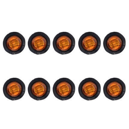 10 in 1 Truck Trailer LED Round Side Marker Lamp, A5010 Red Light, A5011 Amber Light, A5012 White Light, A5013 Red + Amber Light