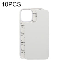 10 PCS 2D Blank Sublimation Phone Case, For iPhone 13 mini, For iPhone 13, For iPhone 13 Pro, For iPhone 13 Pro Max, For iPhone 12 mini, For iPhone 12 / 12 Pro, For iPhone 12 Pro Max, For iPhone 11, For iPhone 11 Pro