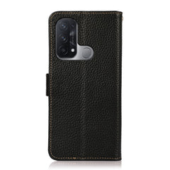 KHAZNEH Side-Magnetic Litchi Genuine Leather RFID Case, For OPPO Reno5 A JP Version, For OPPO Reno6 Pro 5G, For OPPO Reno6 Pro+ 5G, For OPPO Reno6 5G, For OPPO Reno7 5G, For OPPO Reno7 Pro 5G