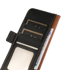 KHAZNEH Side-Magnetic Litchi Genuine Leather RFID Case, For OPPO Reno5 A JP Version, For OPPO Reno6 Pro 5G, For OPPO Reno6 Pro+ 5G, For OPPO Reno6 5G, For OPPO Reno7 5G, For OPPO Reno7 Pro 5G