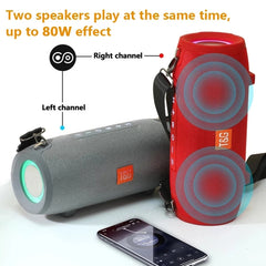 T&G TG322 40W Waterproof Portable LED Bluetooth Speaker, TG322