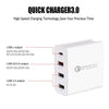 A3 PD 18W USB-C / Type-C + QC3.0 USB + Dual USB Interface Travel Charger, US Plug, EU Plug, UK Plug