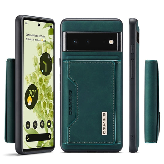 DG.MING M2 Series 3-Fold Multi Card Bag + Magnetic Back Cover Case, For Google Pixel 5a 5G, For Google Pixel 6 Pro, For OnePlus 9RT 5G
