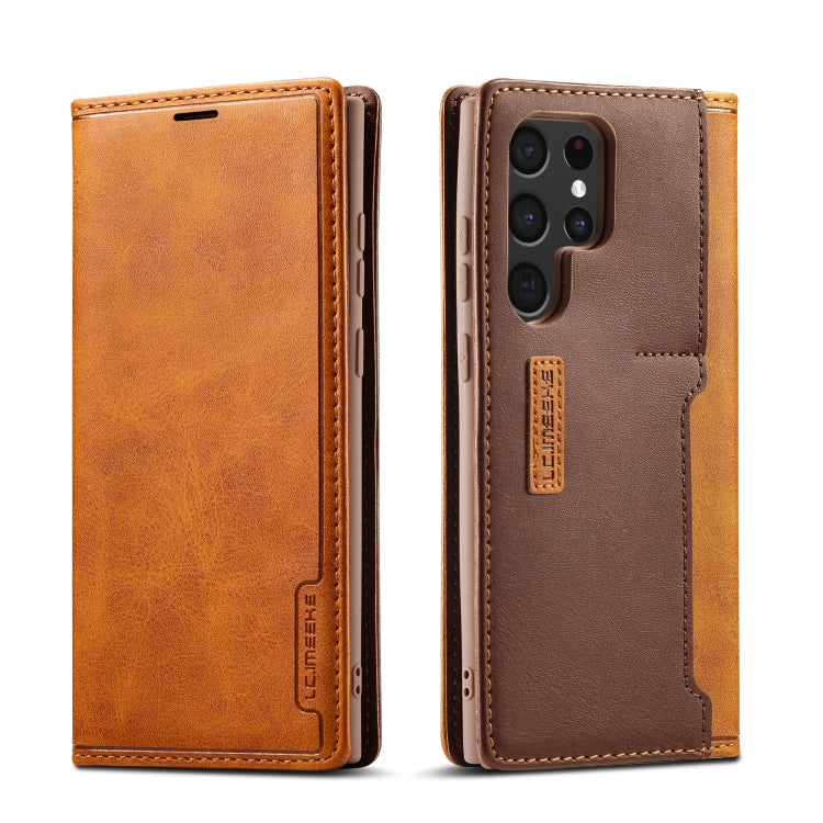 LC.IMEEKE LC-001 Series PU + TPU Color Matching Frosted Leather Phone Case, For Samsung Galaxy S22 5G, For Samsung Galaxy S22+ 5G, For Samsung Galaxy S22 Ultra 5G