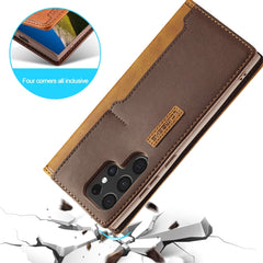 LC.IMEEKE LC-001 Series PU + TPU Color Matching Frosted Leather Phone Case, For Samsung Galaxy S22 5G, For Samsung Galaxy S22+ 5G, For Samsung Galaxy S22 Ultra 5G