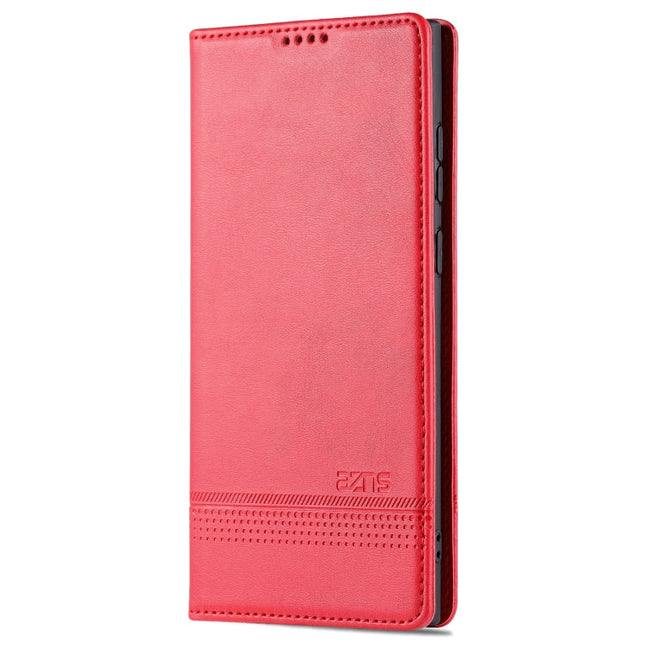 AZNS Magnetic Calf Texture Horizontal Flip Leather Phone Case, For Samsung Galaxy S22 Ultra 5G