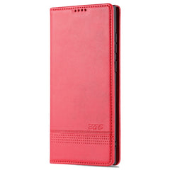AZNS Magnetic Calf Texture Horizontal Flip Leather Phone Case, For Samsung Galaxy S22 Ultra 5G
